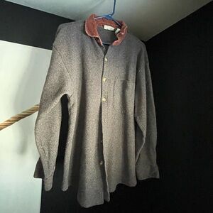Men's Jacket with Corduroy Collar